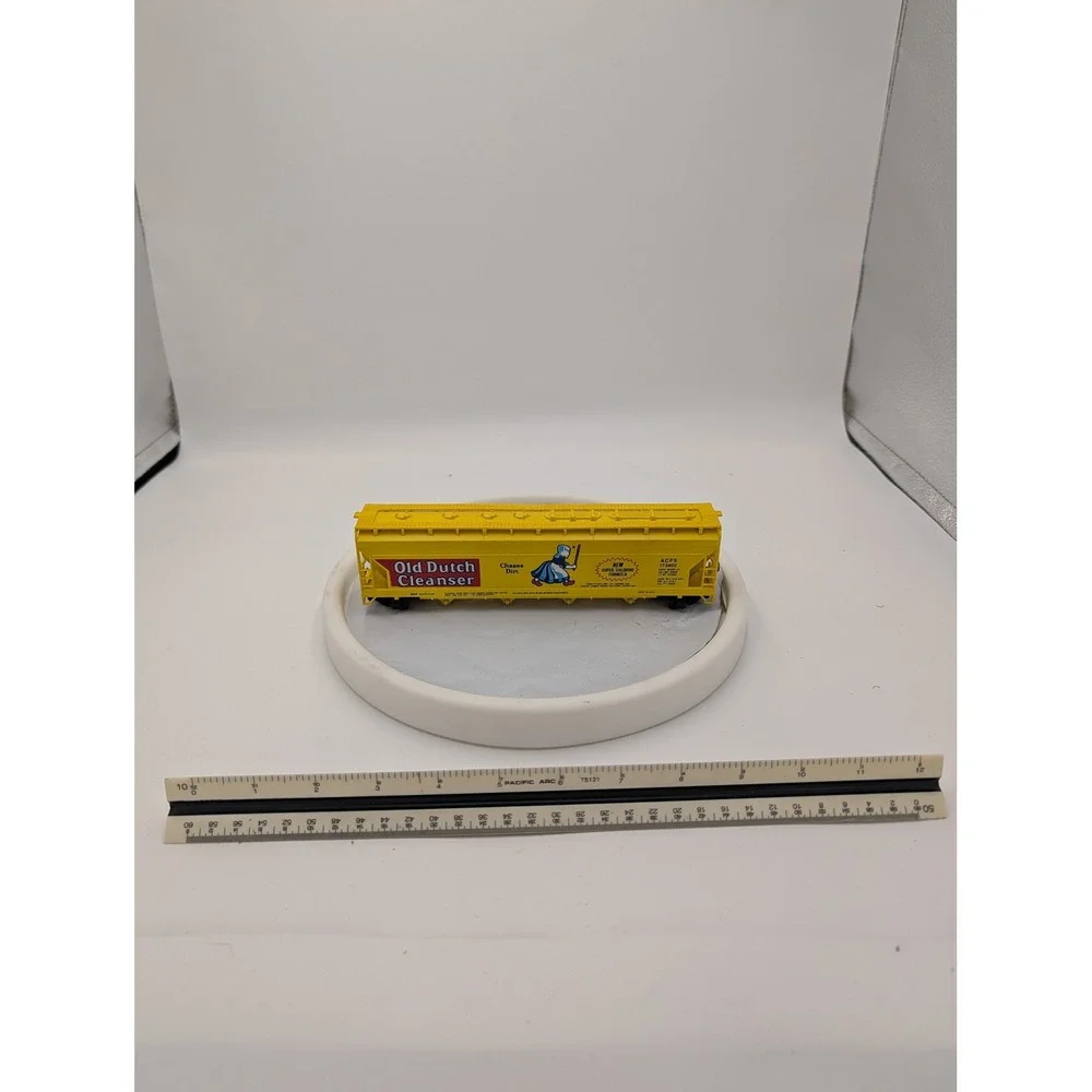 HO Scale Old Dutch Cleanser ACF Center Flow Covered Hopper Yellow ACFX 173402